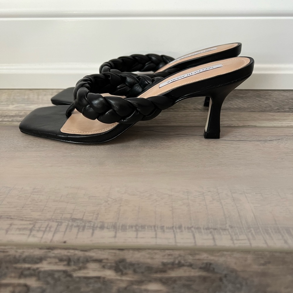 Saks Fifth Ave leather Sandals Black